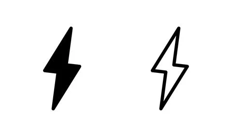 Lightning icon vector. electric icon. power icon. energy Stock Illustration