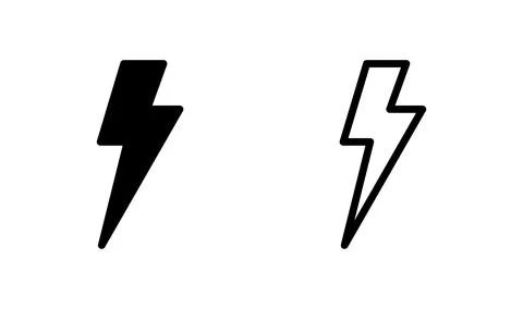 Lightning icon vector. electric icon. power icon. energy Stock Illustration