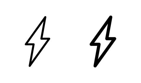 Lightning icon vector. electric icon. power icon. energy Stock Illustration