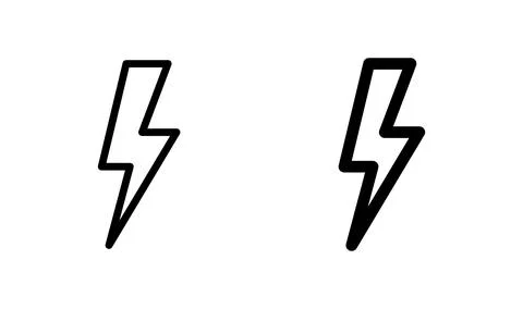 Lightning icon vector. electric icon. power icon. energy Stock Illustration