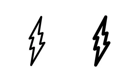 Lightning icon vector. electric icon. power icon. energy Stock Illustration