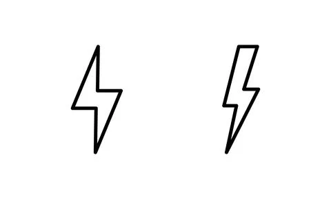 Lightning icon vector. electric sign and symbol. power icon. energy sign Stock Illustration