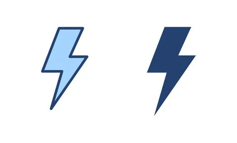 Lightning icon vector. electric sign and symbol. power icon. energy sign Stock Illustration