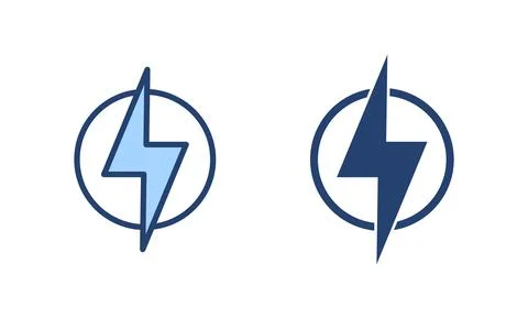 Lightning icon vector. electric sign and symbol. power icon. energy sign Stock Illustration