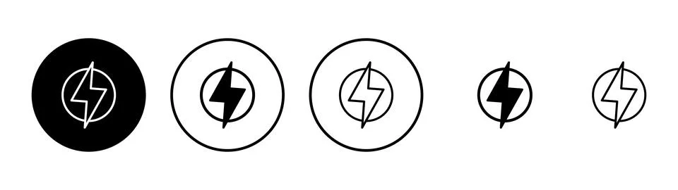 Lightning icon vector. electric sign and symbol. power icon. energy sign イラスト素材