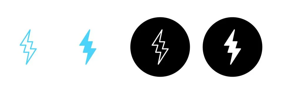 Lightning icon vector. electric sign and symbol. power icon. energy sign イラスト素材