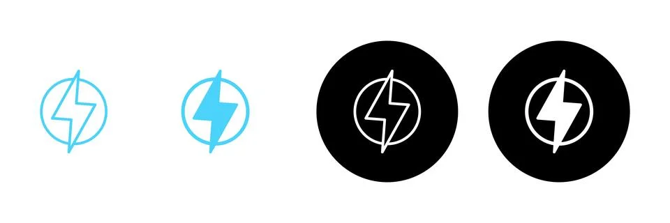 Lightning icon vector. electric sign and symbol. power icon. energy sign イラスト素材