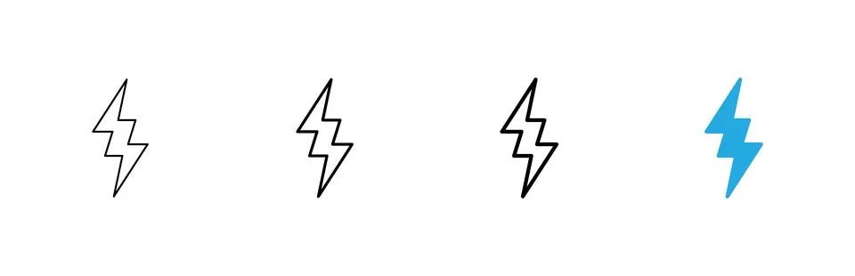 Lightning icon vector. electric sign and symbol. power icon. energy sign イラスト素材