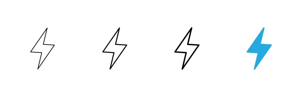 Lightning icon vector. electric sign and symbol. power icon. energy sign イラスト素材