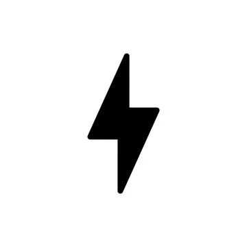 Lightning icon vector illustration. electric sign and symbol. power icon. e.. Stock Illustration