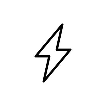 Lightning icon vector illustration. electric sign and symbol. power icon. e.. Stock Illustration