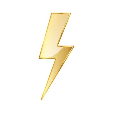 Lightning icon. Vector illustration. Stock Illustration