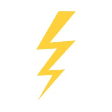 Lightning icon. Vector illustration. Stock Illustration