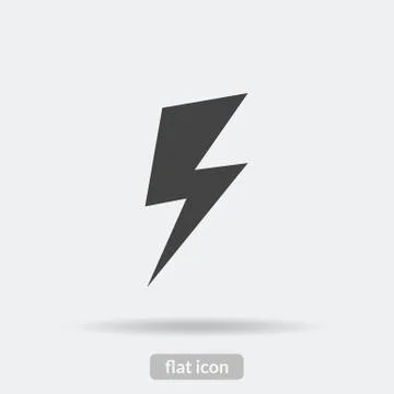 Lightning icon, Vector is type EPS10 Stock Illustration