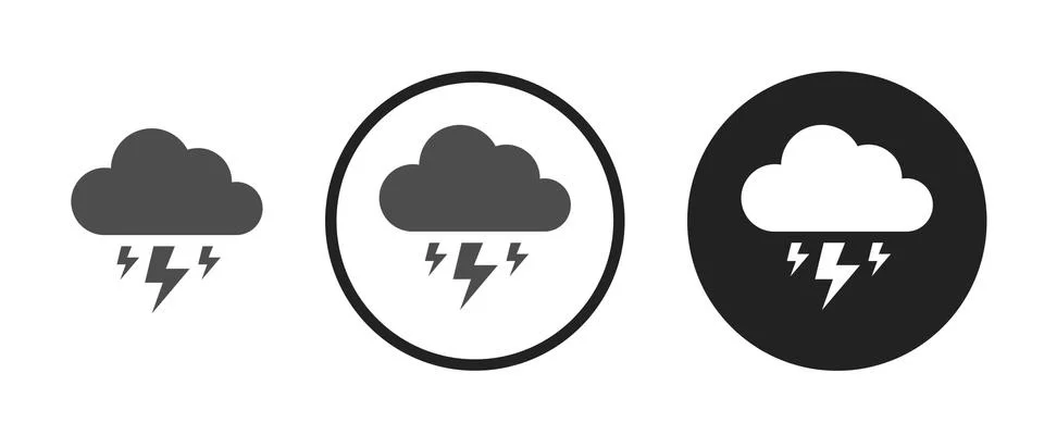 Lightning icon . web icon set .vector illustration Stock Illustration