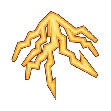 Lightning illustration Stock Illustration