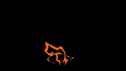 Lightning impact designed with a vibrant neon orange electrical discharge flash  库存影片 346471881