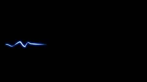 Lightning impact designed with a vibrant neon horizontal electrical flash and te 库存影片 346472295