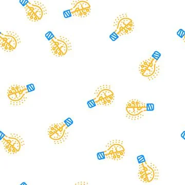 Lightning innovative idea vector seamless pattern Illustrazione stock