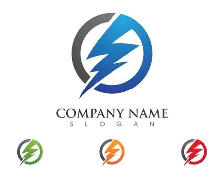 Lightning Logo Template Stock Illustration