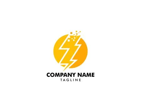 Lightning Logo Template vector icon illustration design Stock Illustration