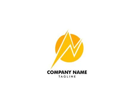 Lightning Logo Template vector icon illustration design Stock Illustration