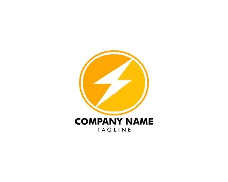 Lightning Logo Template vector icon illustration design Ilustração Stock
