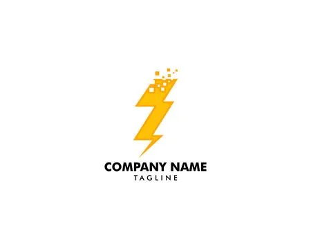 Lightning Logo Template vector icon illustration design Stock Illustration