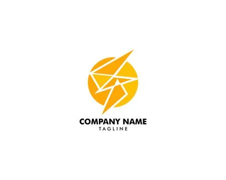 Lightning Logo Template vector icon illustration design Stock Illustration