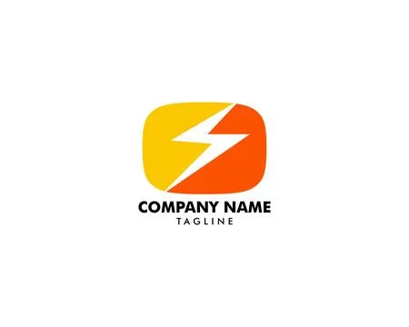 Lightning Logo Template vector icon illustration design Stock Illustration