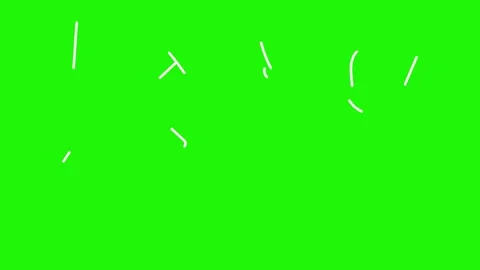 Lightning looping animation on green background Stock Footage 341787070