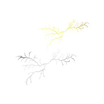 Lightning Magic and bright light effects 2 Stock Illustration