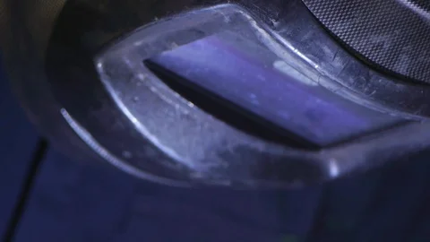 Lightning mask welder Stock Footage 88450900
