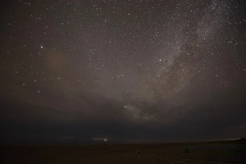 Lightning / Milky Way Timelapse 6K Stock Footage 120665821