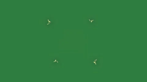 Lightning Motion On Green Screen Chroma Key Background Stock Footage 338014517