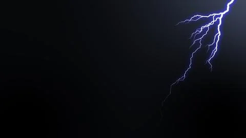 Lightning nature flash rain sky. Isolated electrical lightning strike visua.. Stock-Illustration
