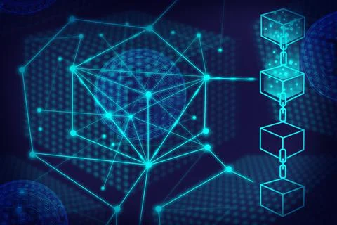 Lightning Network Internet transfer bitcoins Ilustración de archivo