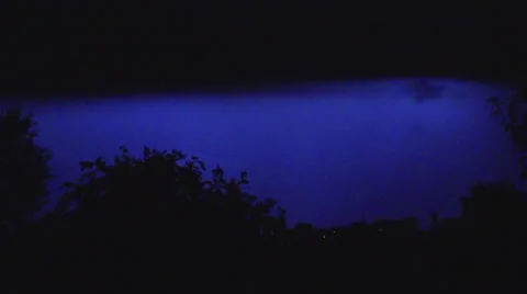 A lightning at the night Stock Footage 64840895
