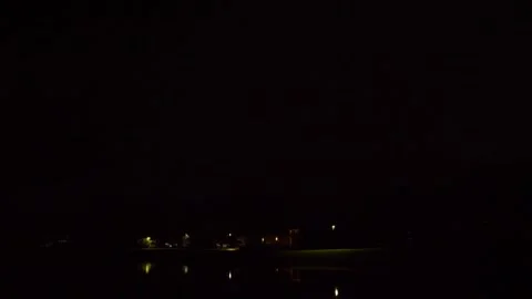 Lightning at Night Stock Footage 316423835
