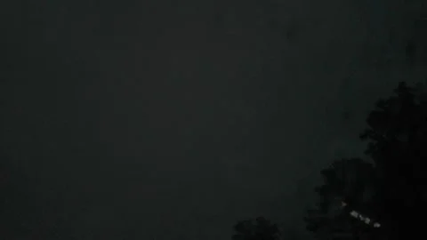 Lightning at Night Stock Footage 344981362