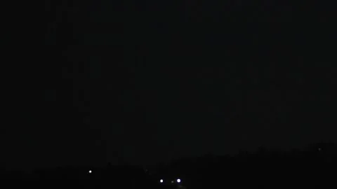 Lightning at night sky Stock Footage 273740162