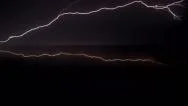 Lightning In The Night Storm Sky Stock Footage