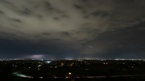 Lightning Nightlife in Colorado Stock Footage 272708357