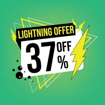 Lightning offer, 37 off. Stock Illustration