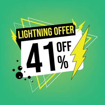 Lightning offer, 41 off. Stock Illustration