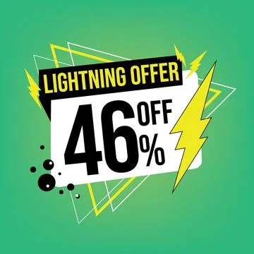 Lightning offer, 46 off. Stock Illustration