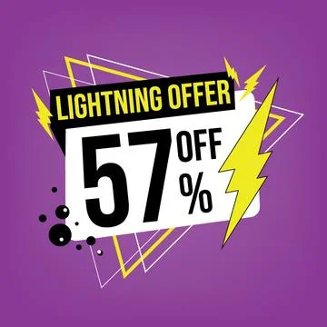 Lightning offer, 57 off. Stock Illustration