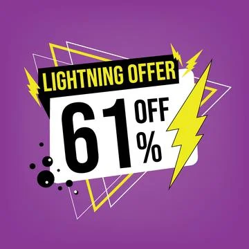 Lightning offer, 61 off. Stock Illustration