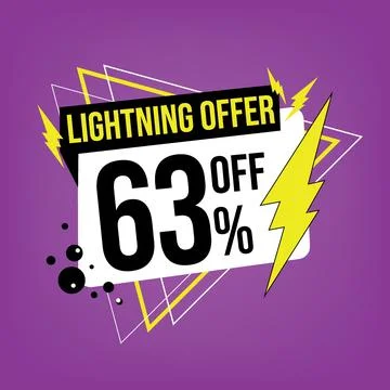 Lightning offer, 63 off. Stock Illustration