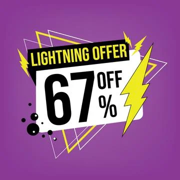 Lightning offer, 67 off. Stock Illustration